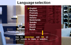 WebH TV - Language Selection