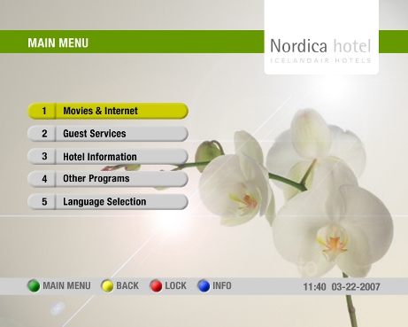 WebH TV - Main menu